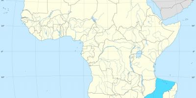 莫桑比克非洲频道的地图